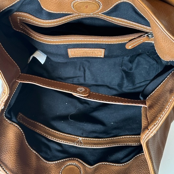 Tignanello Supple Brown 100% Leather Tote Bag with Interior Compartments - Picture 5 of 9